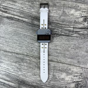 Versus Versace Band NEFF Digi Digital Watch Black & White Stripes Model F11701